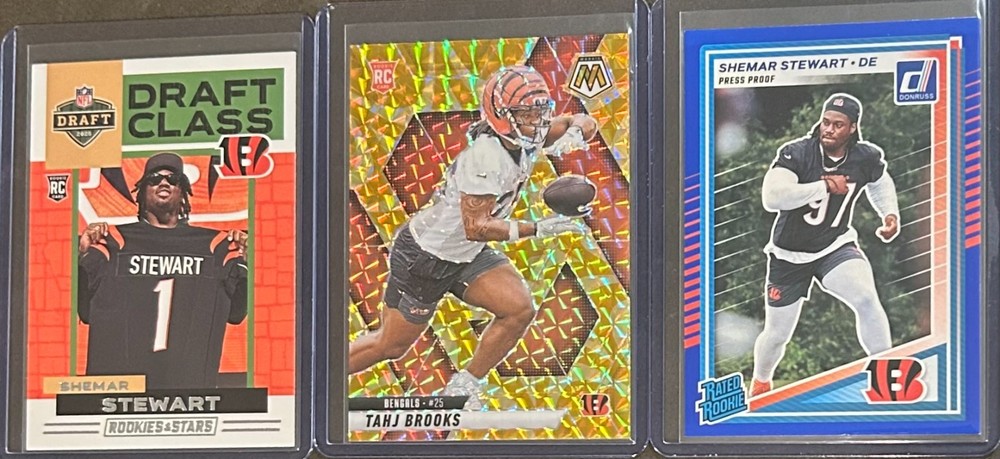 2025 Panini Football Cincinnati Bengals 3 Card Rookie Insert/Parallel Lot