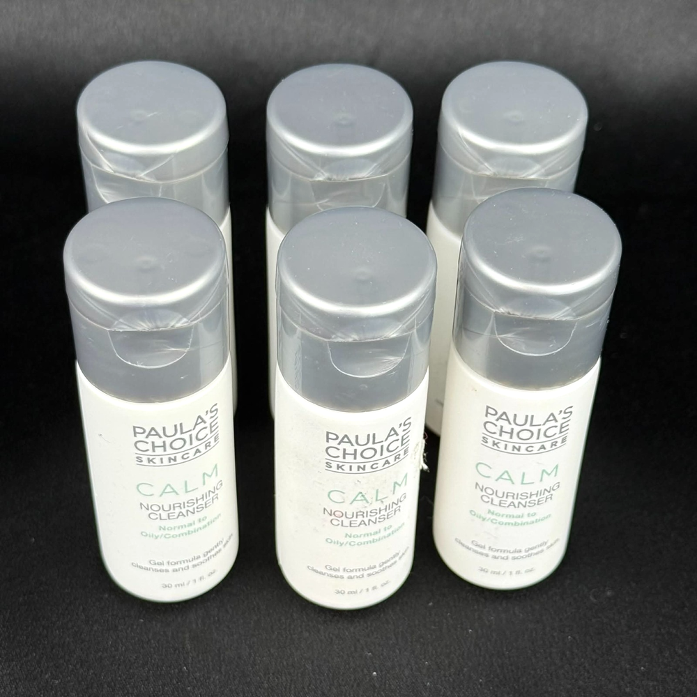 Lot of 6 Paula's Choice Calm Nourishing Cleanser Normal To Oily Skin 1 Oz NEW