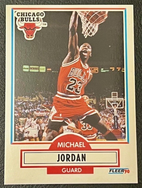 1990-91 Fleer Michael Jordan #26 Chicago Bulls HOF MVP