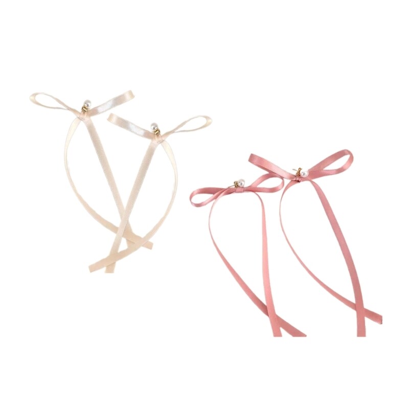 Elegant Ribbon Bowknot Stud Earrings for Women Fashion Jewelry