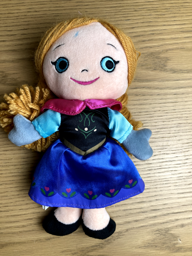 Disney Frozen Princess Anna 9-Inch Plush Doll with Red Yarn Hair