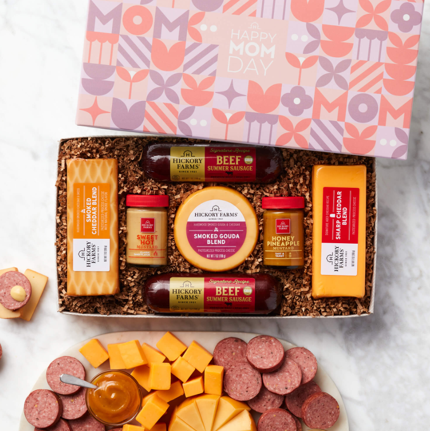 Hickory Farms Summer Sausage & Cheese Gift Box for Mother's Day  