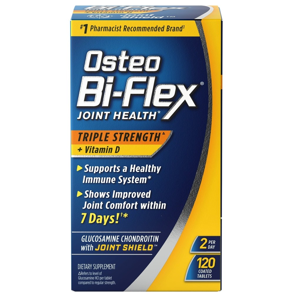 Osteo Bi-Flex Triple Strength & Vitamin D Joint Health Tablets 80ct (2 Pack)