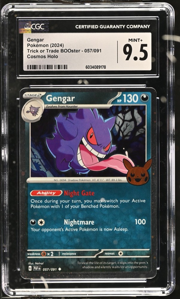 Gengar Cosmos Holo Trick or Trade Booster Bundle 2024 057/091