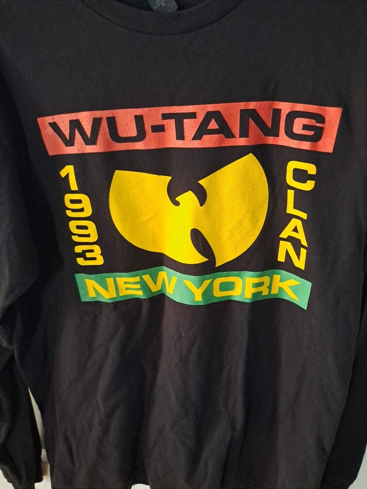 Wu Tang Clan Black Logo Long Sleeve Tee Medium