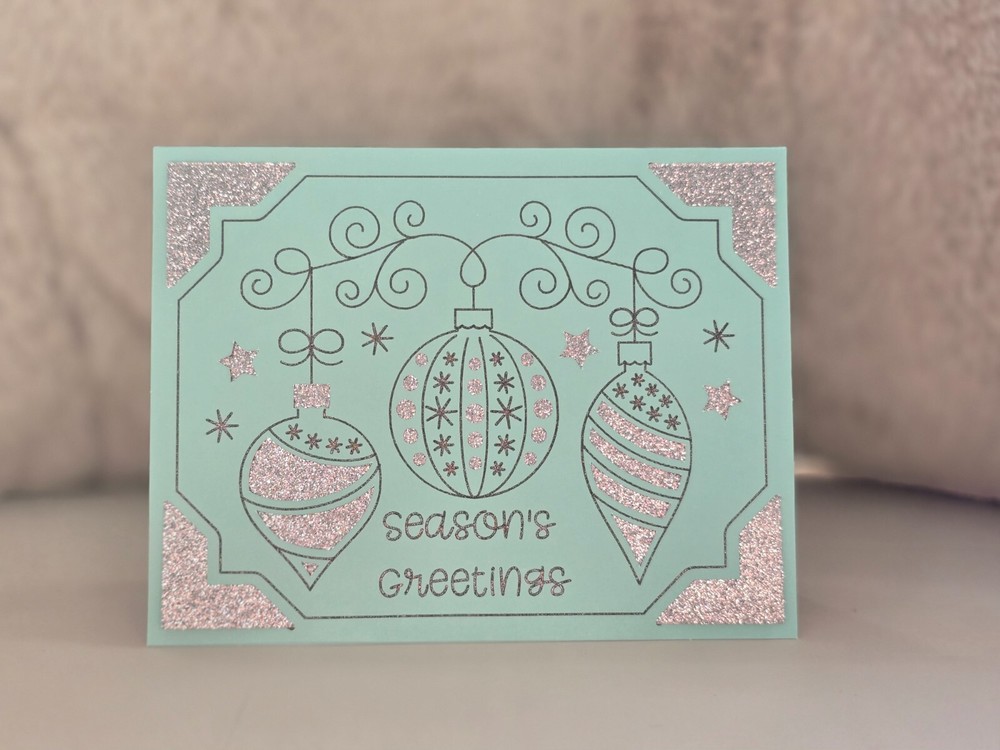 Seasonal Greeting Ornaments Card-image