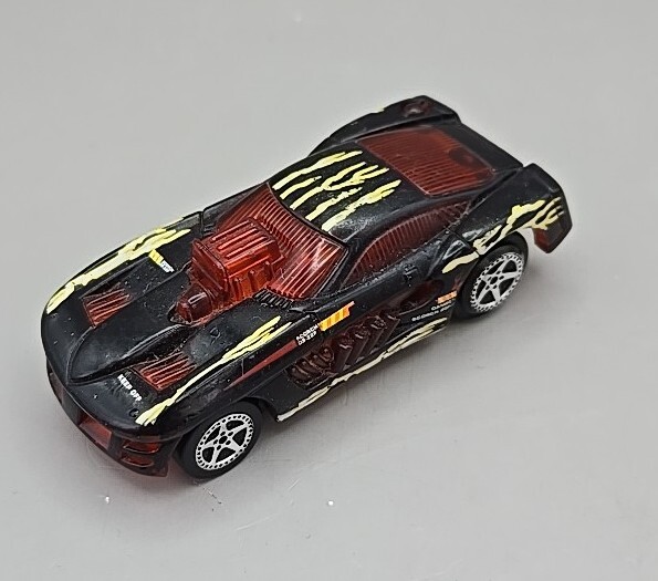 Vintage 1998 Mattel Hot Wheels Scorch D9-22F Electric Slot Car Black W Lightning