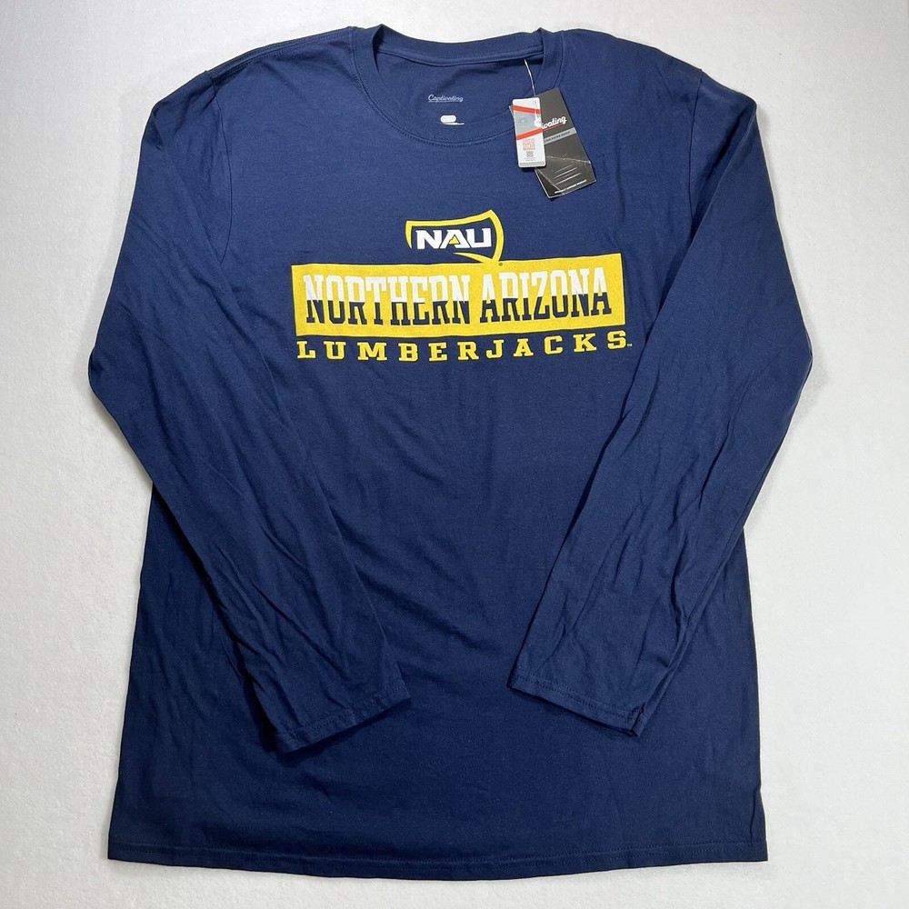 Northern Arizona Lumberjacks Mens Large Blue Long Sleeve T-Shirt