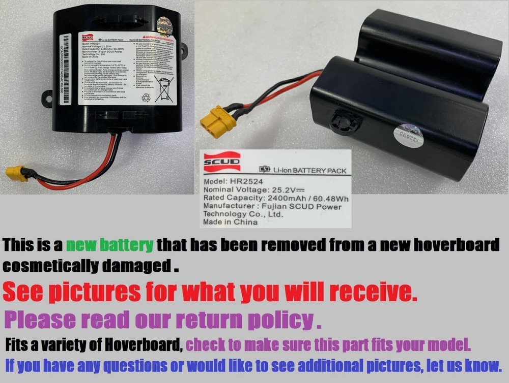 Li-ion BATTERY PACK   HR2524    25.2V DC  2400mAh  60.48Wh   SCUD   🔴GENUINE