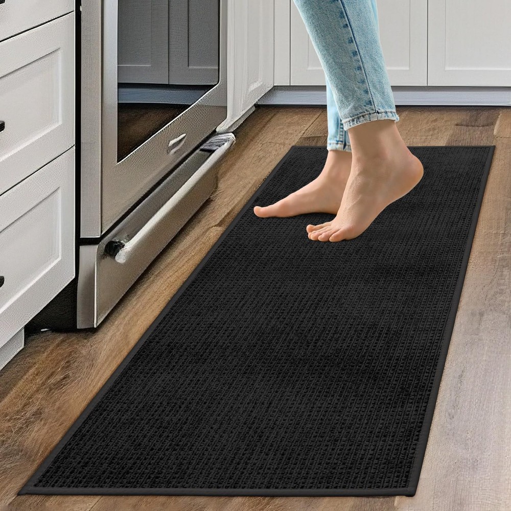 Non-Slip Washable Kitchen Rugs with Non-Skid Rubber Backing  
