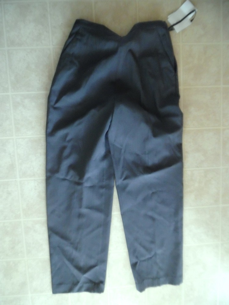 C'est City Grey Silk Acrylic Wool Blend High Waist Dress Casual Pants Size 8