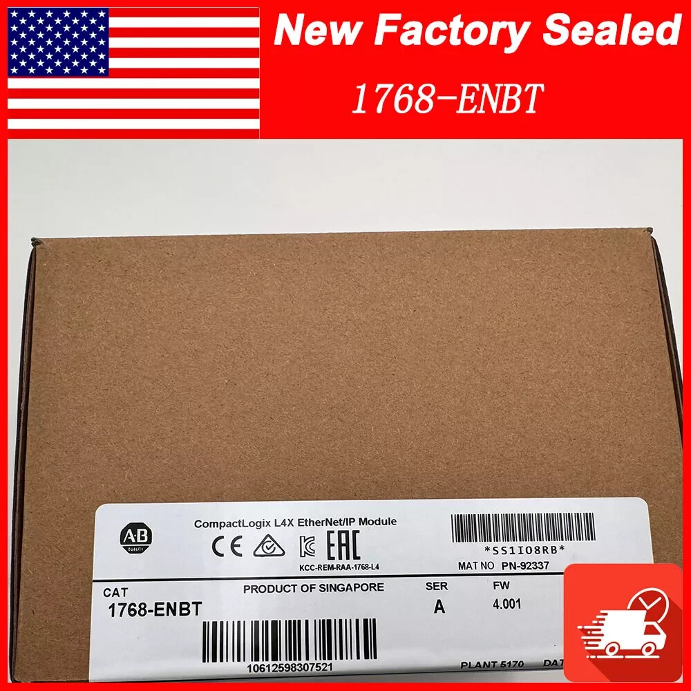 New Factory Sealed AB 1768-ENBT SER A EtherNet/IP Communication Module 1768ENBT