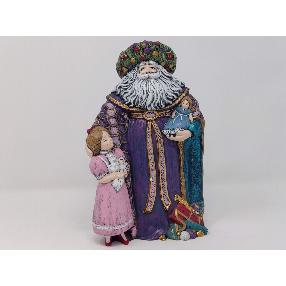 Hand Painted Vintage Santa Claus Figurine Old World Style