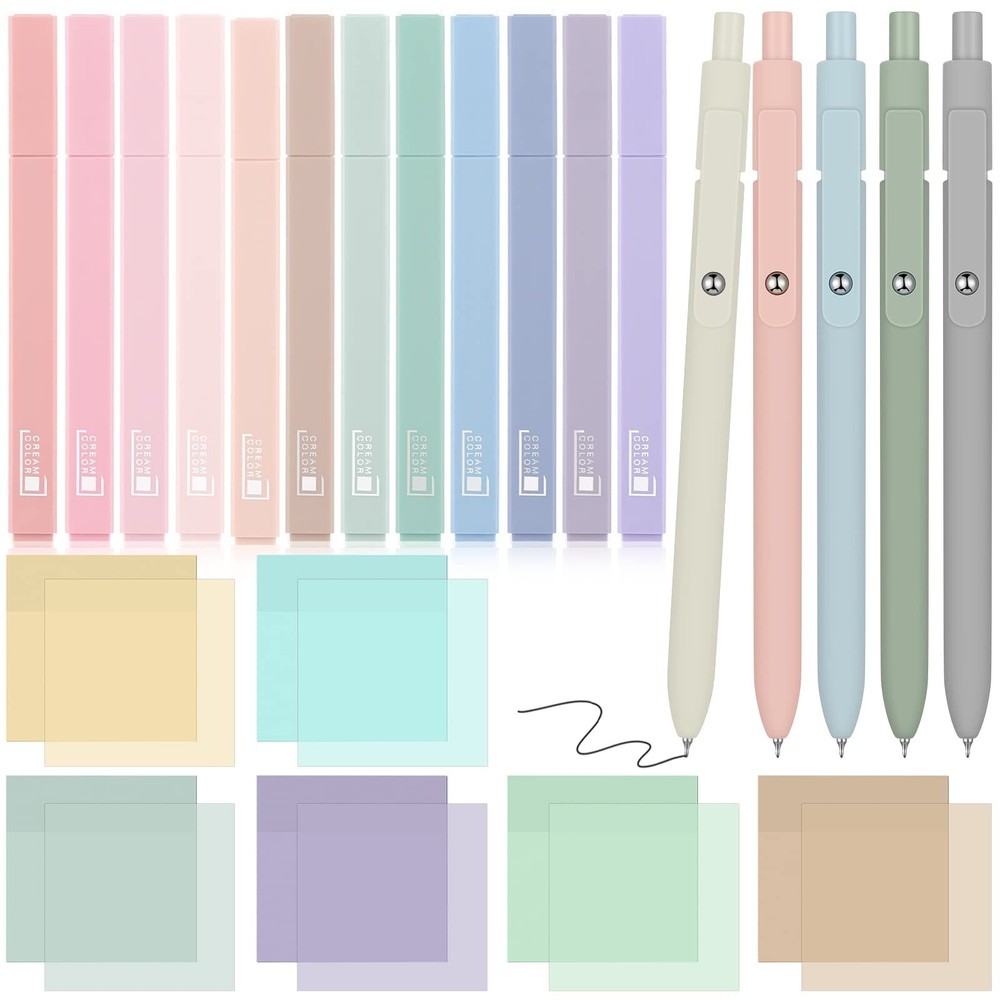 23 Pcs Bible Highlighters No Bleed School Supplies Include 12 Aesthetic Bible...