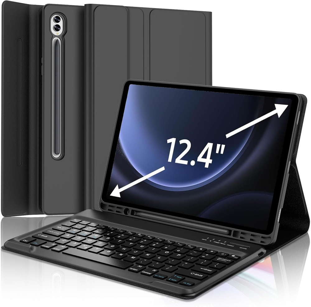 Keyboard Case for Samsung Galaxy Tab S9 plus 12.4''/S9 FE+ 5G, Galaxy Tab S10 pl
