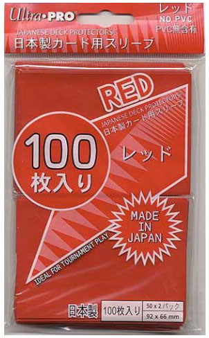 Japanese Solid Sleeves (50ct) - Red Ultra Pro GAMING SUPPLY BRAND NEW ABUGames