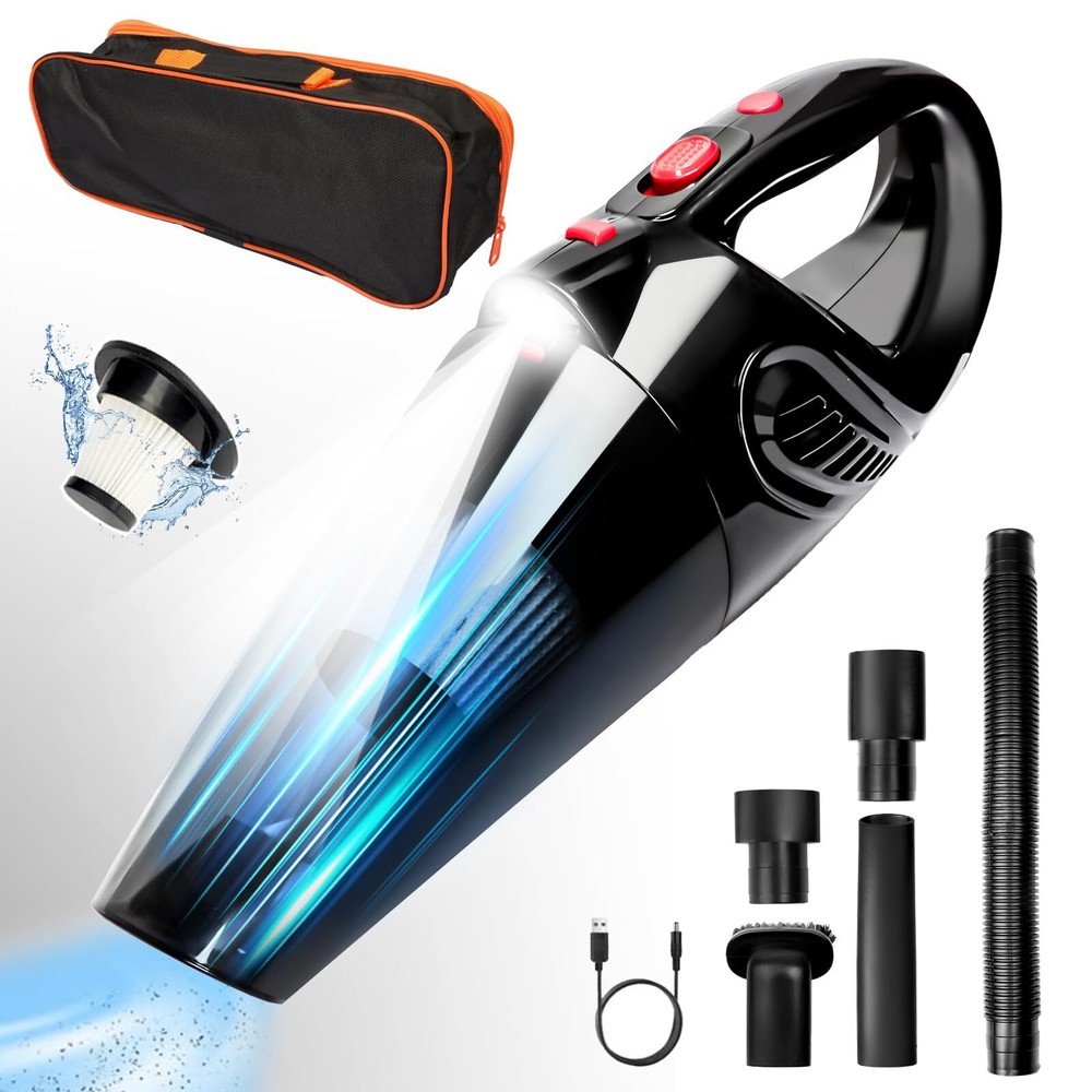 Handheld Vacuum Cordless,9000PA - Powerful Suction Hand Held Vacuum Cordless,...