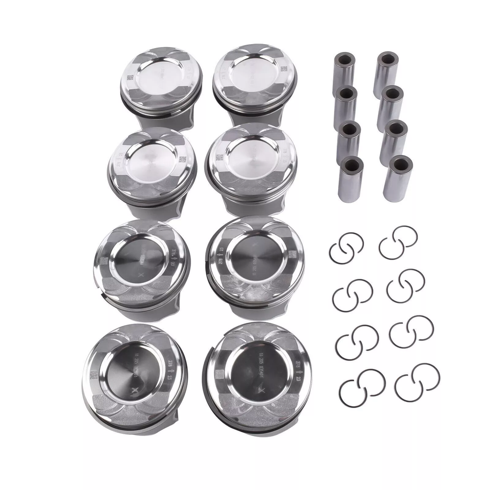 8PCS For Mercedes Benz E550 GL550 S550 Piston +0.50 4.7 V8T M278 Engine