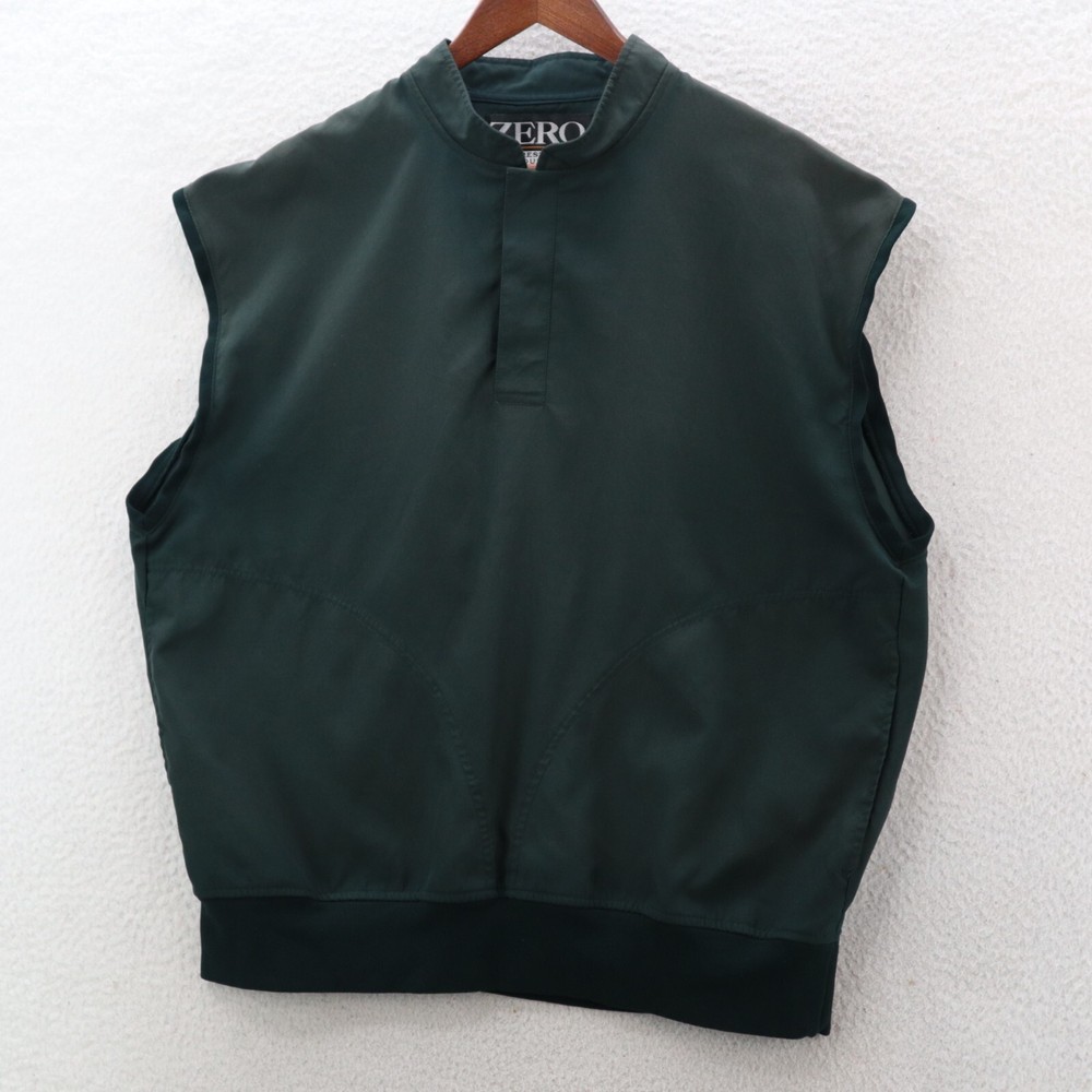 Zero Restriction Vest Men's Medium Green MicroSuede Golf Windbreaker Sports