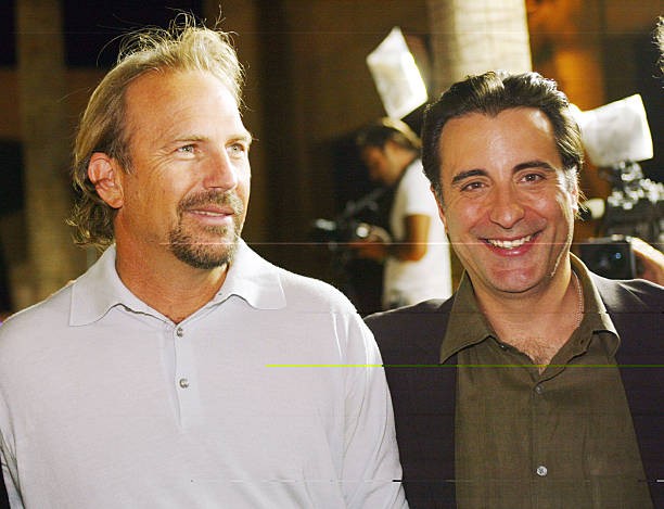 Kevin Costner Andy Garcia premiere of The Man From Elysian Fields - Old Photo