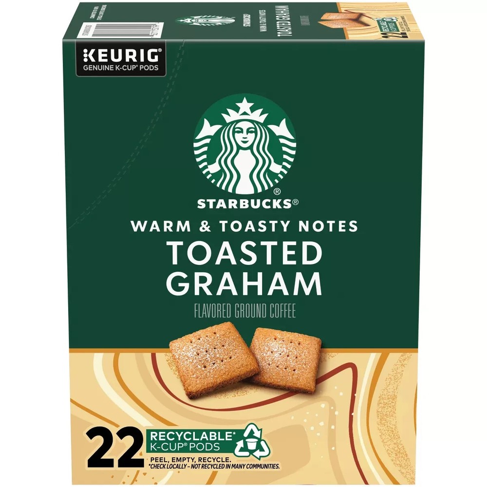 2x Starbucks Toasted Graham Keurig 22 Ct. Coffee K-Cups Pods -  44 ct Total