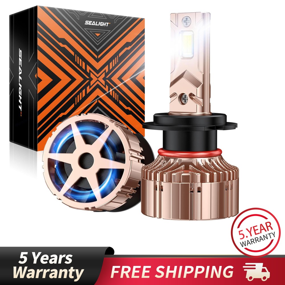 SEALIGHT X6S H7 Bulbs Focused Beam Bulbs LED Car Lamps Plug and Play 2Pcs