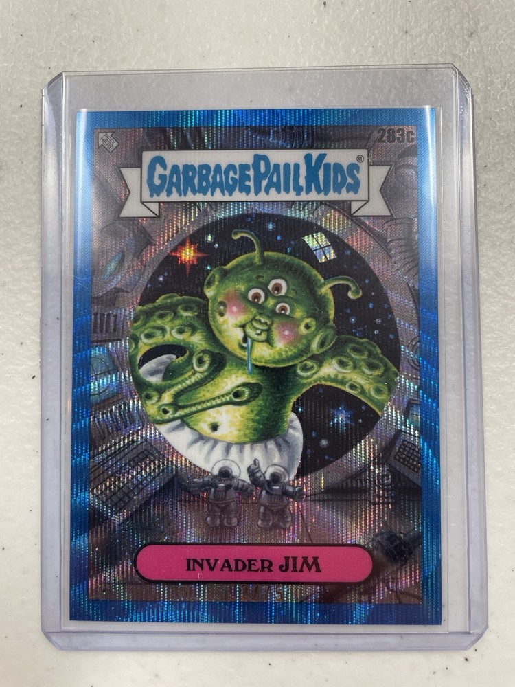 2024 TOPPS GARBAGE PAIL KIDS CHROME 7 Blue Wave #283c Invader Jim C Variant 2/75