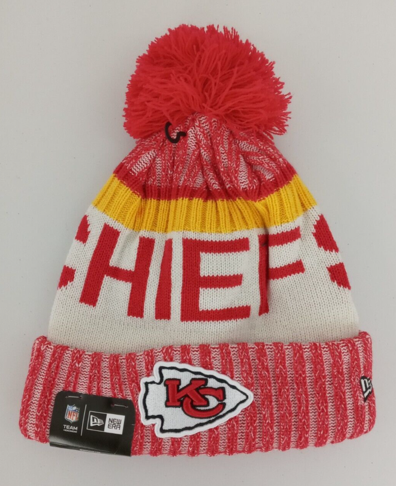 Kansas City Chiefs NFL Cold Weather Pom Pom Beanie Unisex OSFM  
