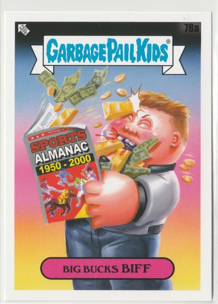Big Bucks Biff #78a Garbage Pail Kids GPK 2022 Book Worms Trading Card