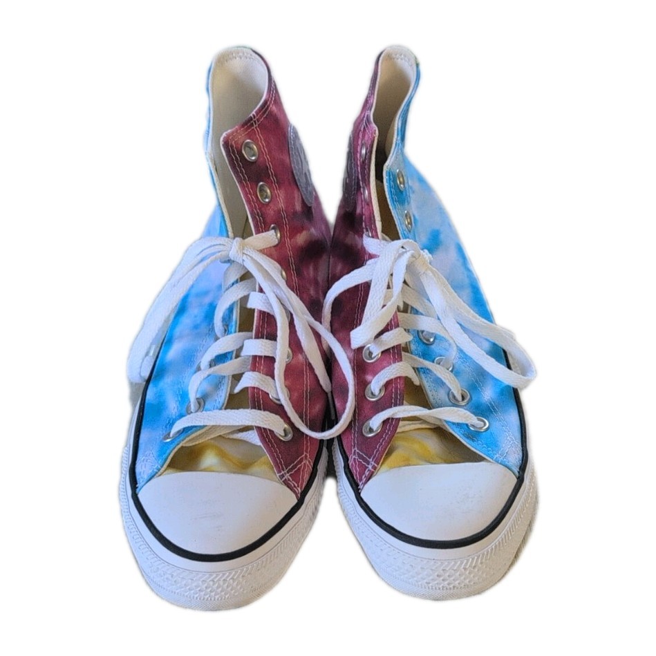 Converse Chuck Taylor All Star Hi Top Tie Dye Colorblock Sneakers | Size 9M 11WO