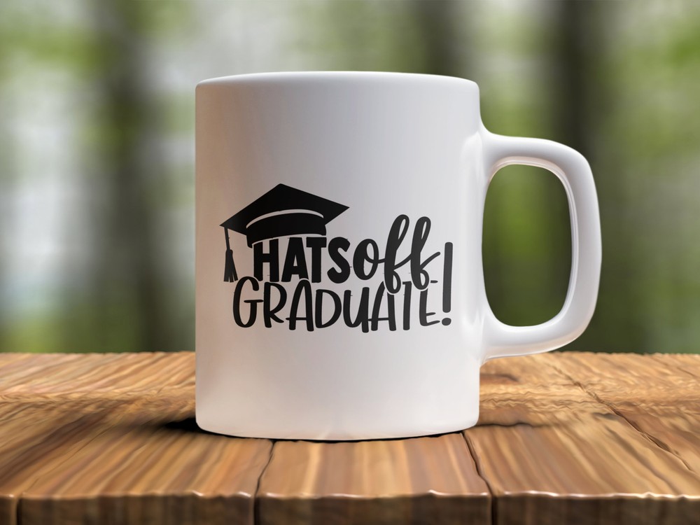Funny Graduation Coffee Mug Hats Off Graduate Graduation Mug Graduate Gift Mug