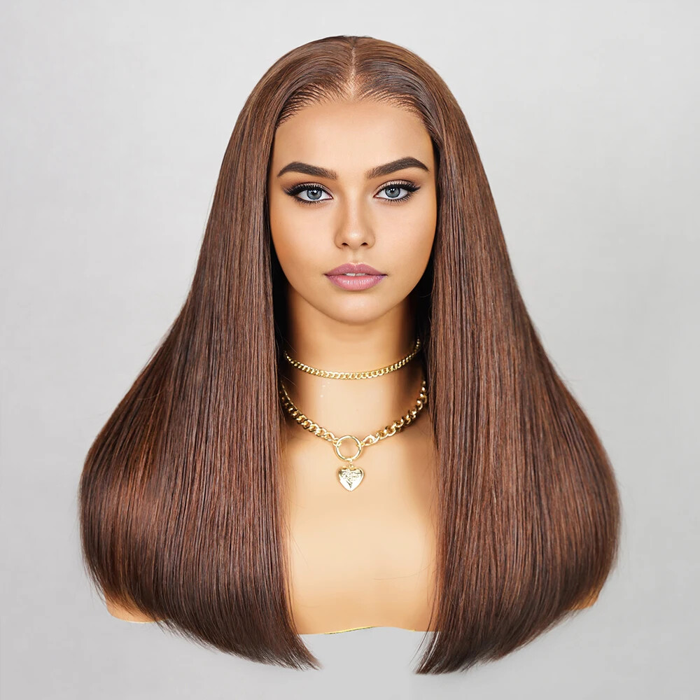 15A Super Double Drawn 6x5 Lace Frontal Human Hair Glueless Wig Pre Plucked