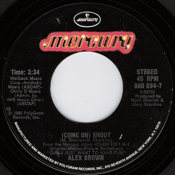 Alex Brown / Rainey - (Come On) Shout / Technique (7