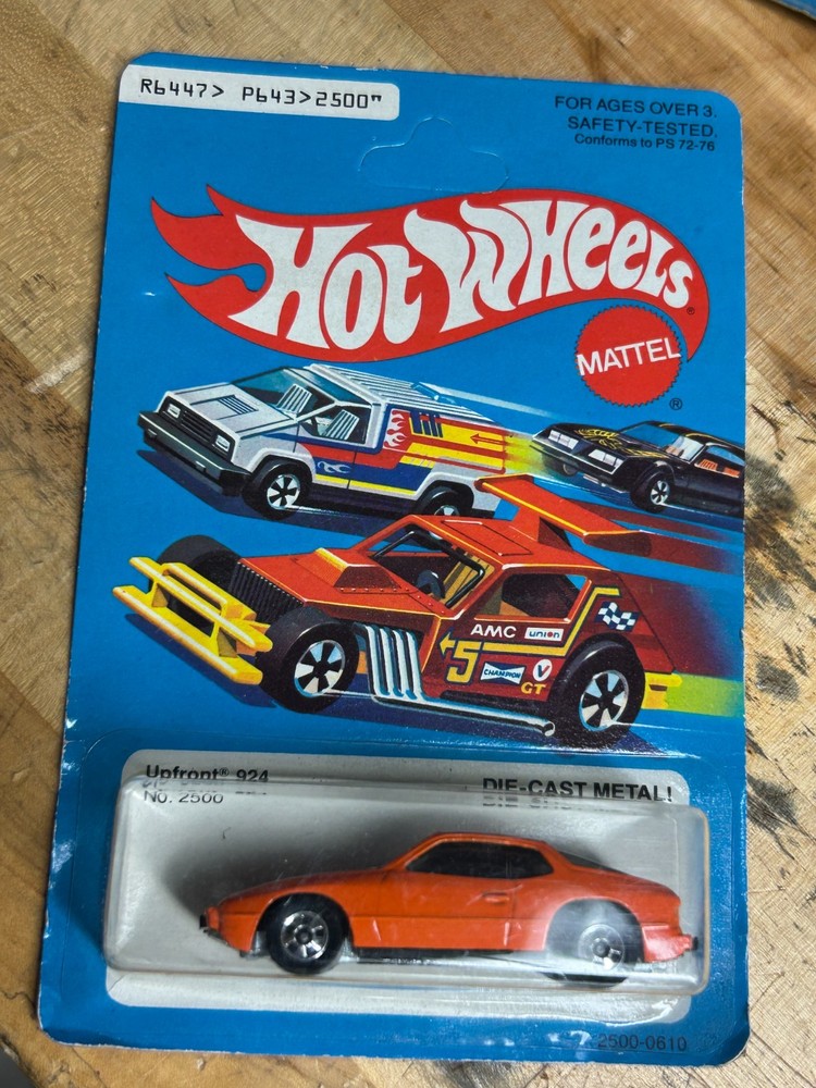 Hot Wheels   Up Front 924 - Orange -  Porsche Car   in Blister Pack