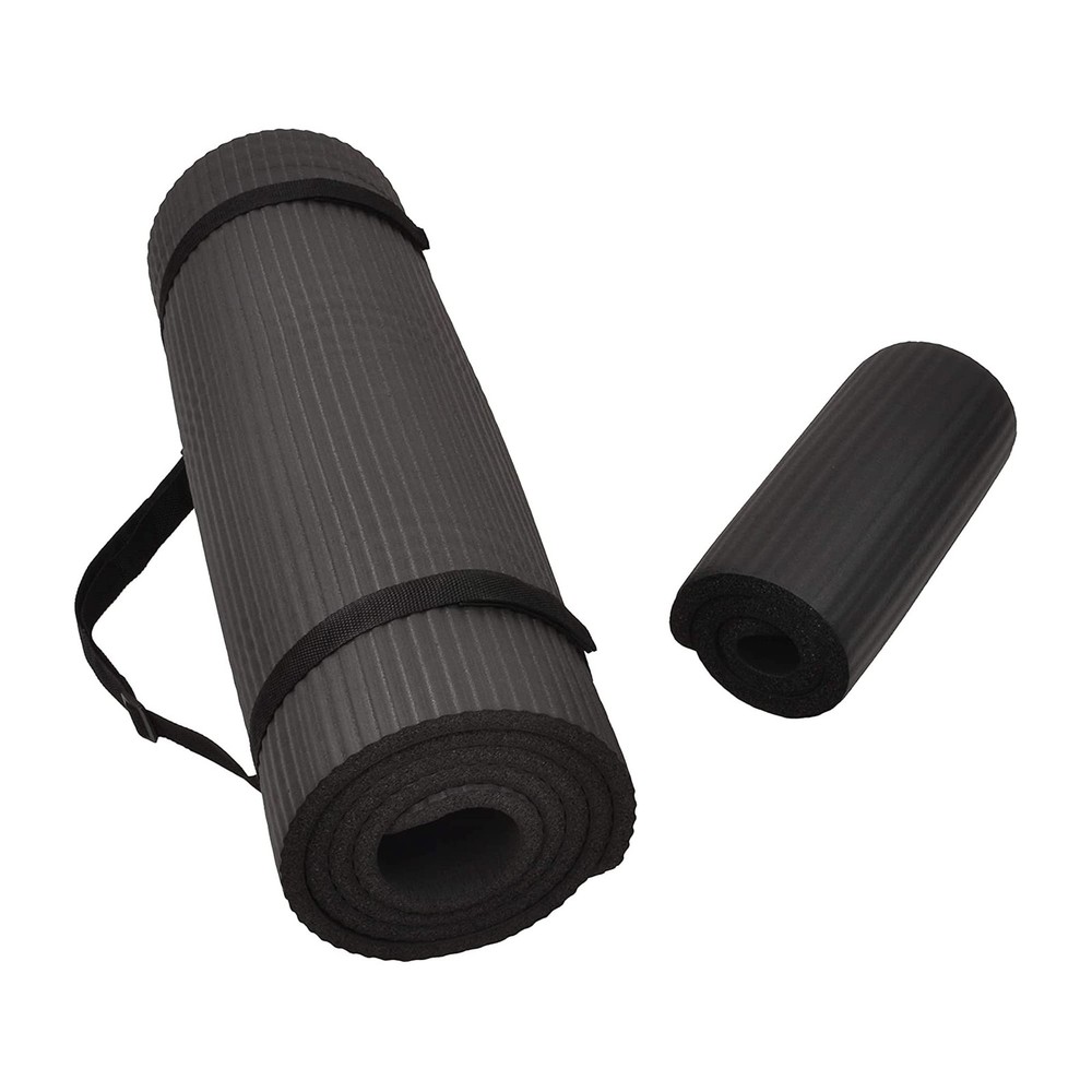 All-Purpose 1/2-Inch Thick High-Density Anti-Tear Yoga Mat for Exercise and Comfort