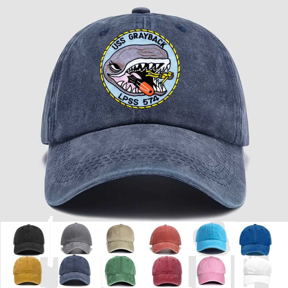 Custom Personalization Embroidered Hat LPSS-574 Grayback, Veteran Cap, Gift Idea
