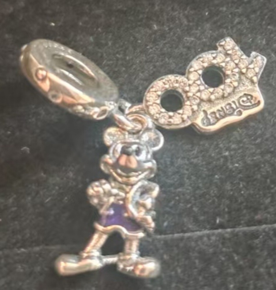 NEW ™ Pandora100 Years Of Wonder Mickey Mouse Dangle Charm Pre-owned