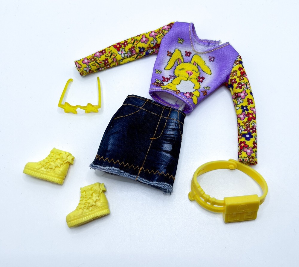 Bashful Bunny Fashion Avenue Barbie Skirt Shoes and Fanny Pack Set