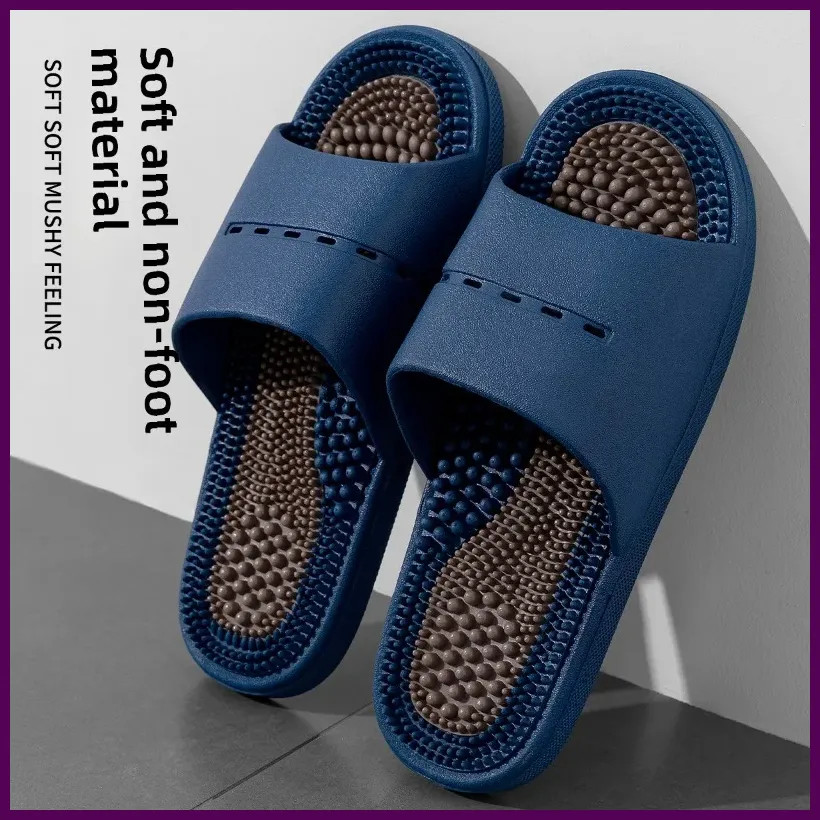 Massage Slippers Men's Summer Indoor Home Bathroom Bath Sole Acupoints Foot