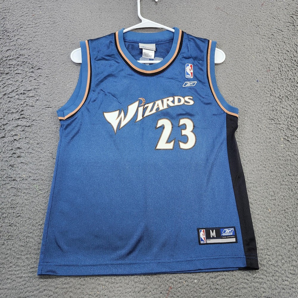 Washington Wizards Jersey Youth Medium Blue NBA Basketball Jordan 23 Reebok