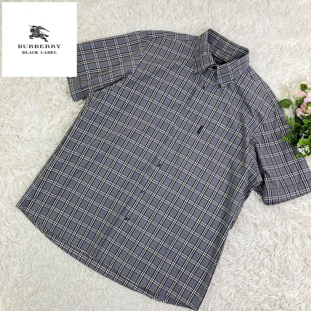 Burberry Nova Check Short-Sleeved Shirt Men's Fashion from Japan