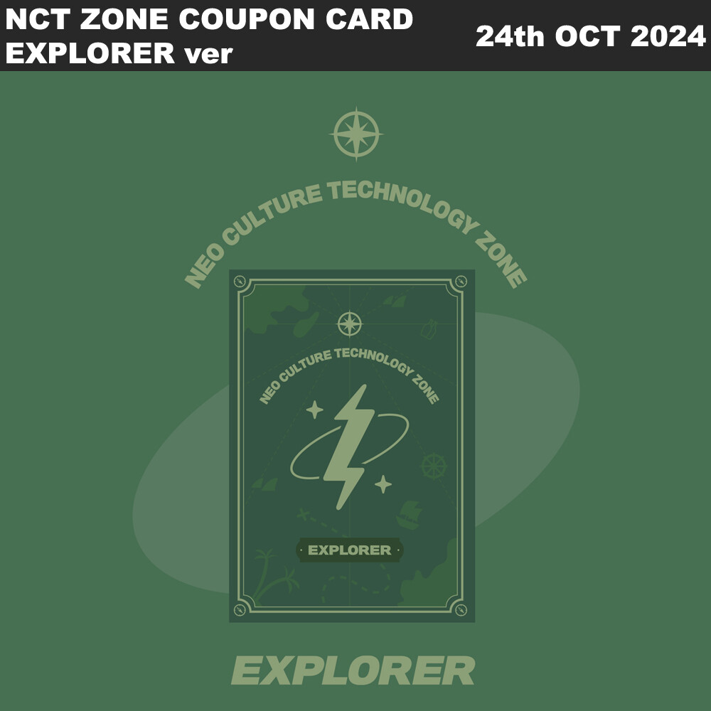 NCT ZONE COUPON CARD EXPLORER ver Coupon+Photocard+Etc+Tracking Number-image