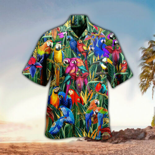 Parrot Amazing Tropical Limited Summer Beach 3D Hawaii Shirt Us Size Best Price