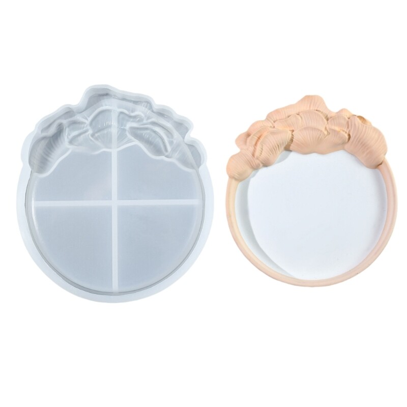 Multipurpose Sturdy Silicone Mold for Resin Art Shell Tray Craft Projects