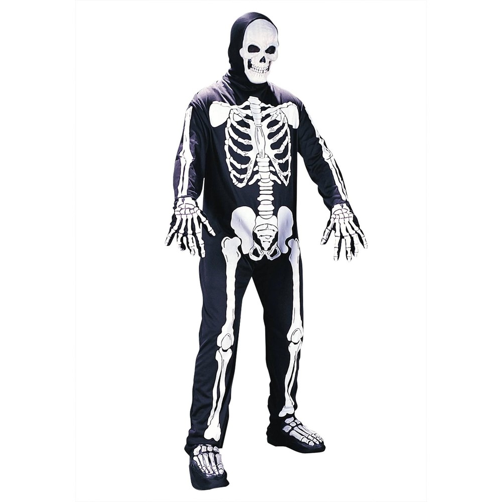 Skeleton Jumpsuit Costume Adult Standard