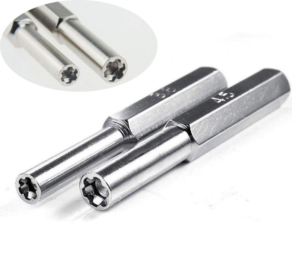 GCA 3.8mm & 4.5mm Security Screwdriver Bit Set for Gaming Consoles