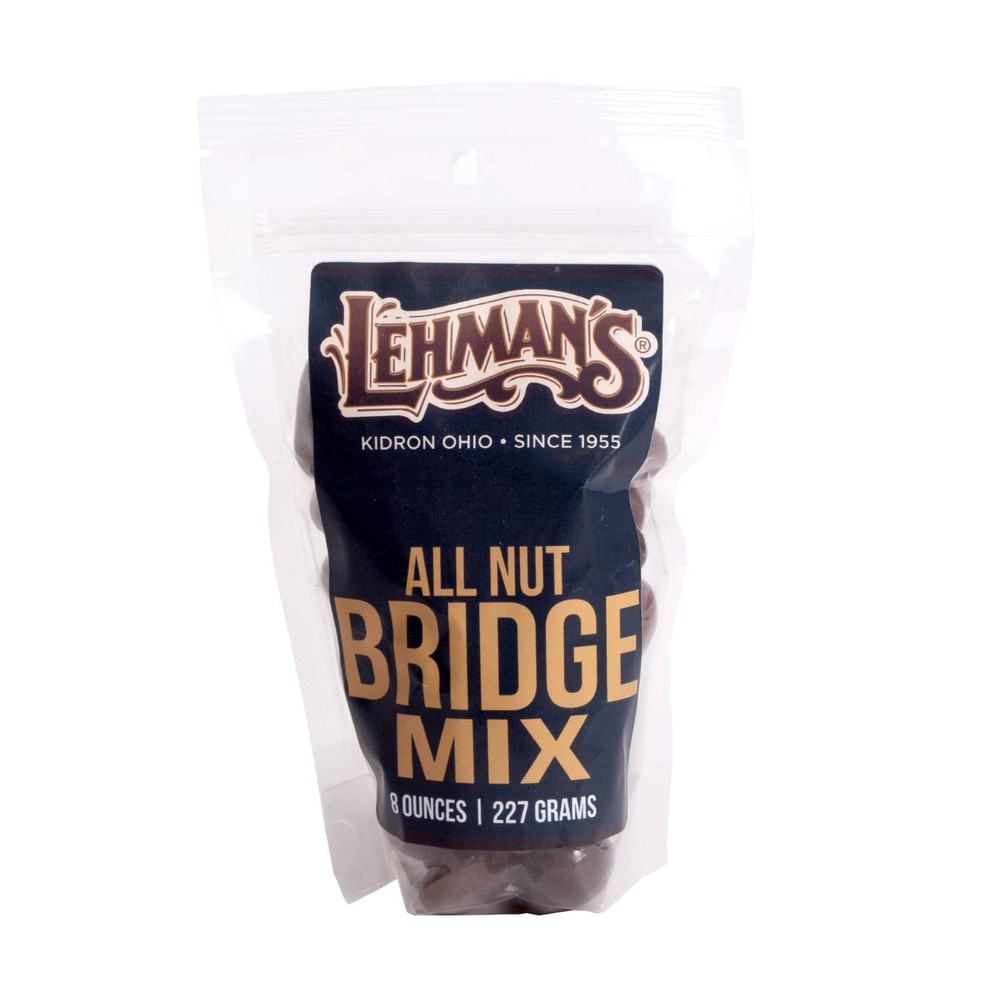 Lehmans 8 oz Chocolate Covered Nuts Bridge Mix in Resealable Bag