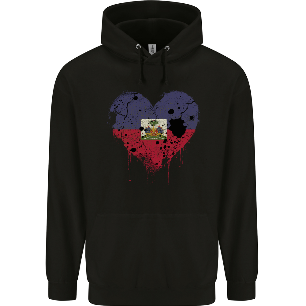 Haiti Flag Hoodie for Men – 80% Cotton Football Haitian Pride
