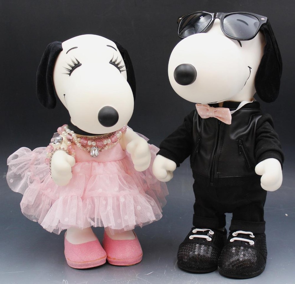 Rare 2015 Peanuts Fashion First Snoopy & Belle Tonner Doll Set Limited Edition
