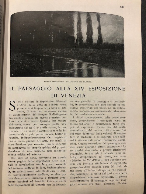 Vintage 1924 XIV Venice Exhibition photos print article 7 pages